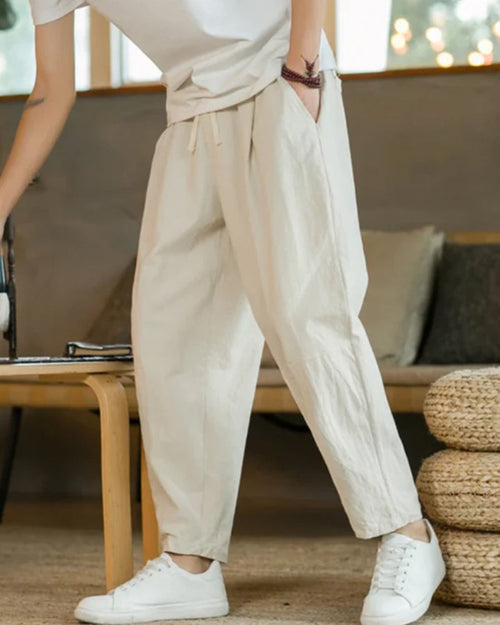 Cancun Linen & Cotton Pantalon