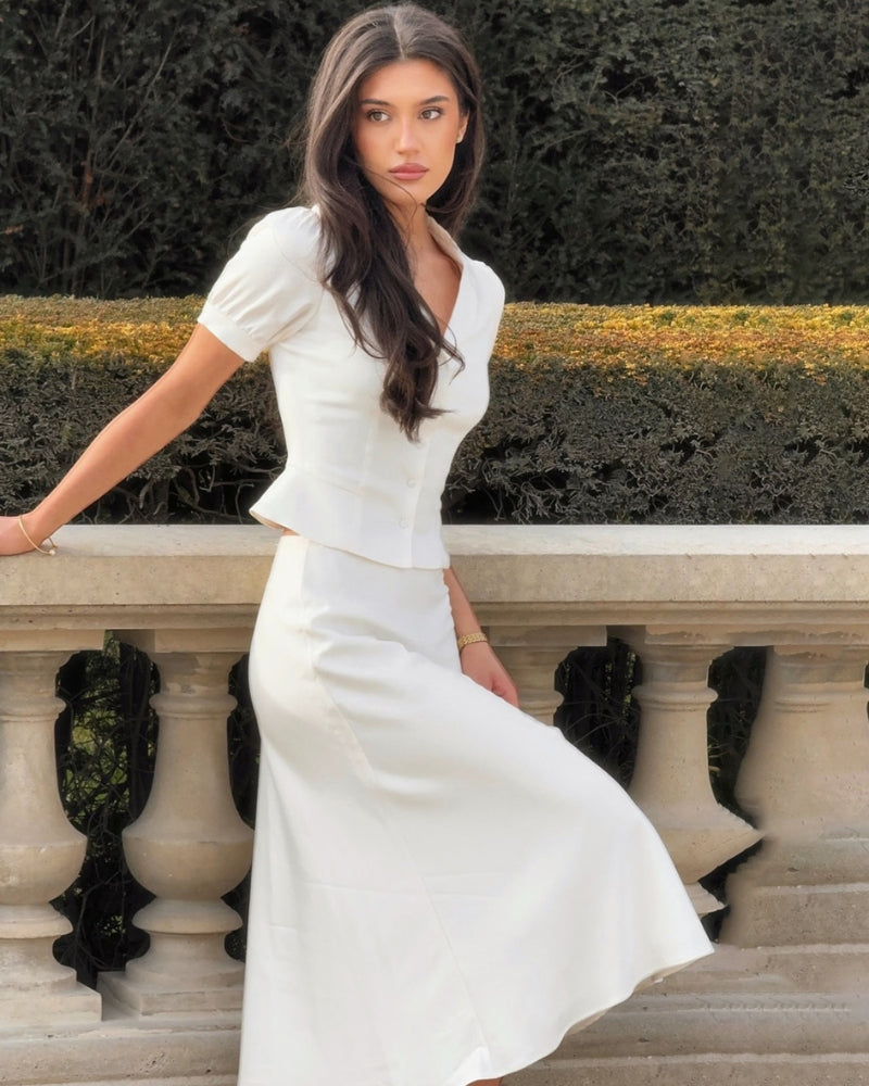 Pearl Peplum Dress Set