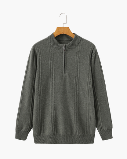 100% Cashmere Half-Zip Sweater