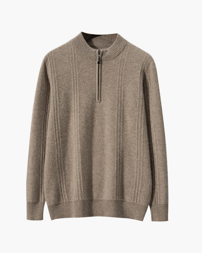 100% Cashmere Half-Zip Sweater