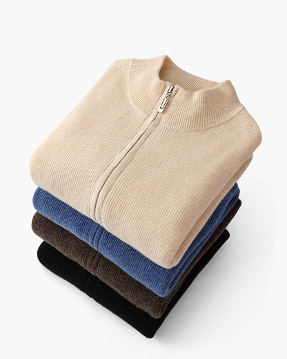 100% Cashmere Zip Cardigan