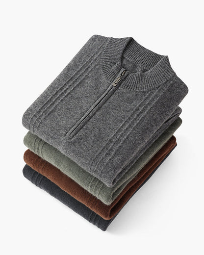 100% Cashmere Half-Zip Sweater