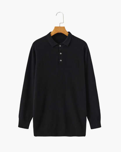 100% Cashmere Polo Sweater