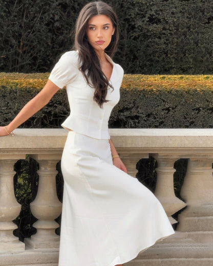 Pearl Peplum Dress Set