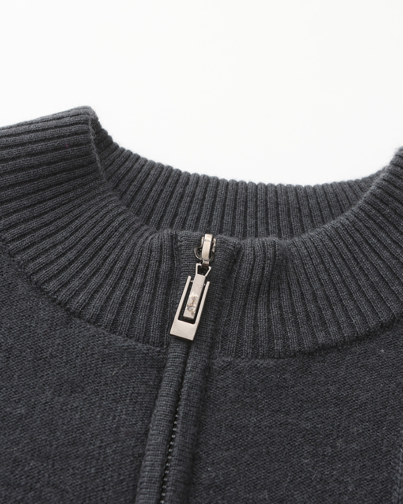 100% Cashmere Half-Zip Sweater