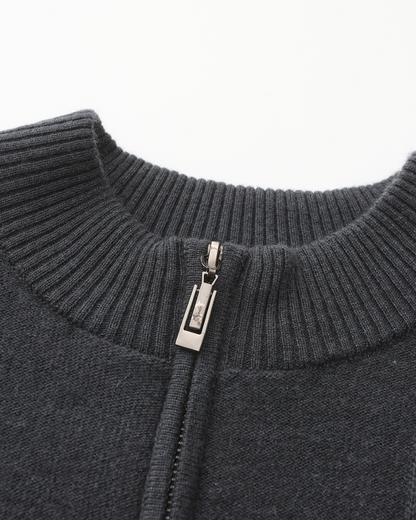 100% Cashmere Half-Zip Sweater