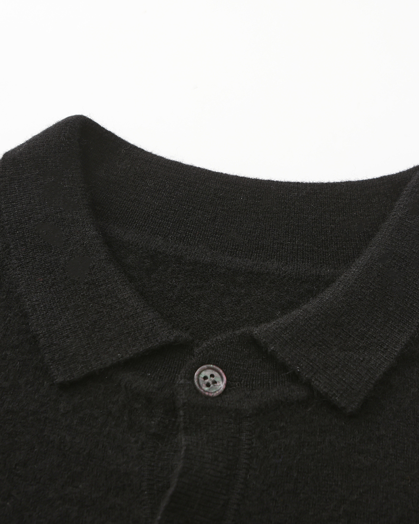 100% Cashmere Polo Sweater