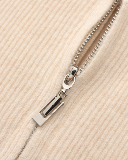 100% Cashmere Zip Cardigan