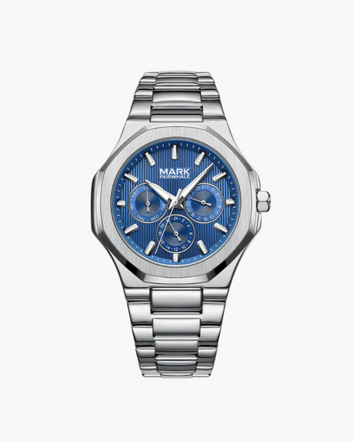 Stainless Steel Watch – Luxury Quartz Chronograph