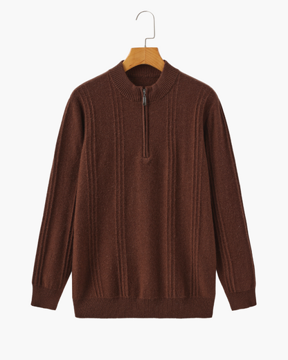 100% Cashmere Half-Zip Sweater