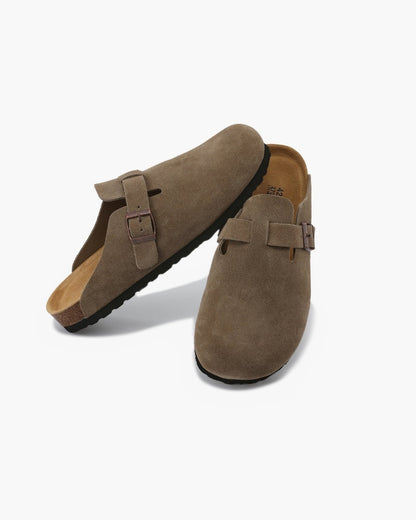 Belfaire Suede Clogs - Old Money