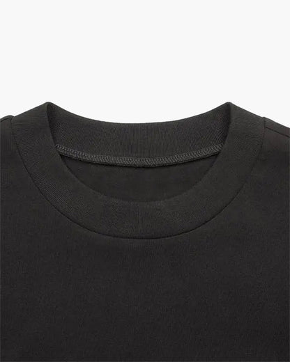 Refined Solid Cotton T-Shirt