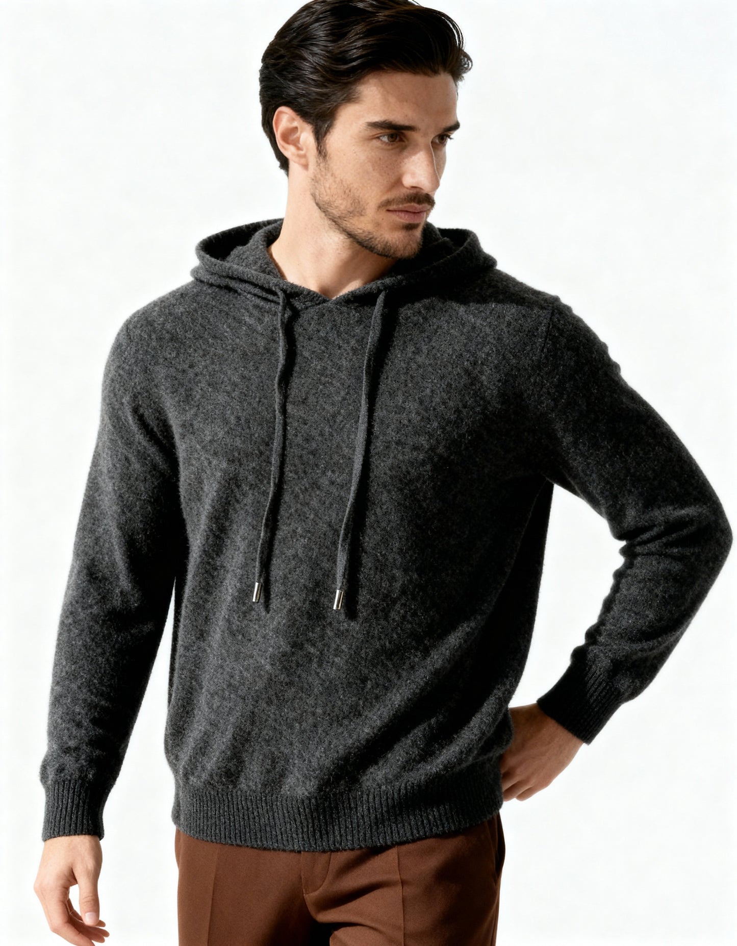 100% Cashmere Hoodie Sweater