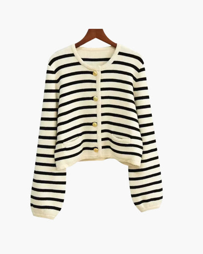Premium Cashmere Striped Wool Vest
