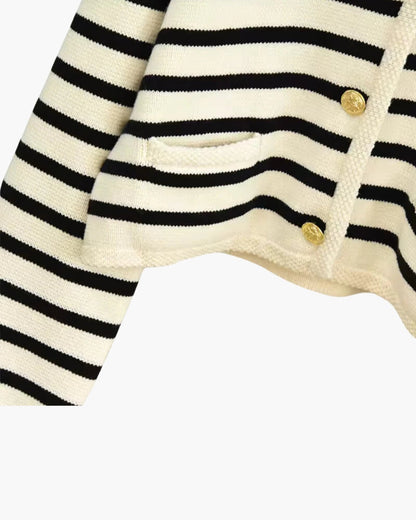 Premium Cashmere Striped Wool Vest