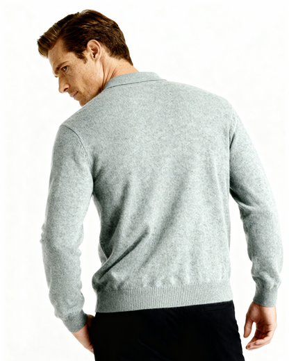 100% Cashmere Polo Sweater
