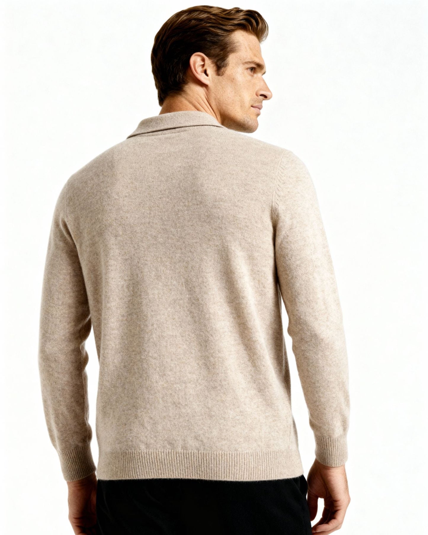 100% Cashmere Polo Sweater