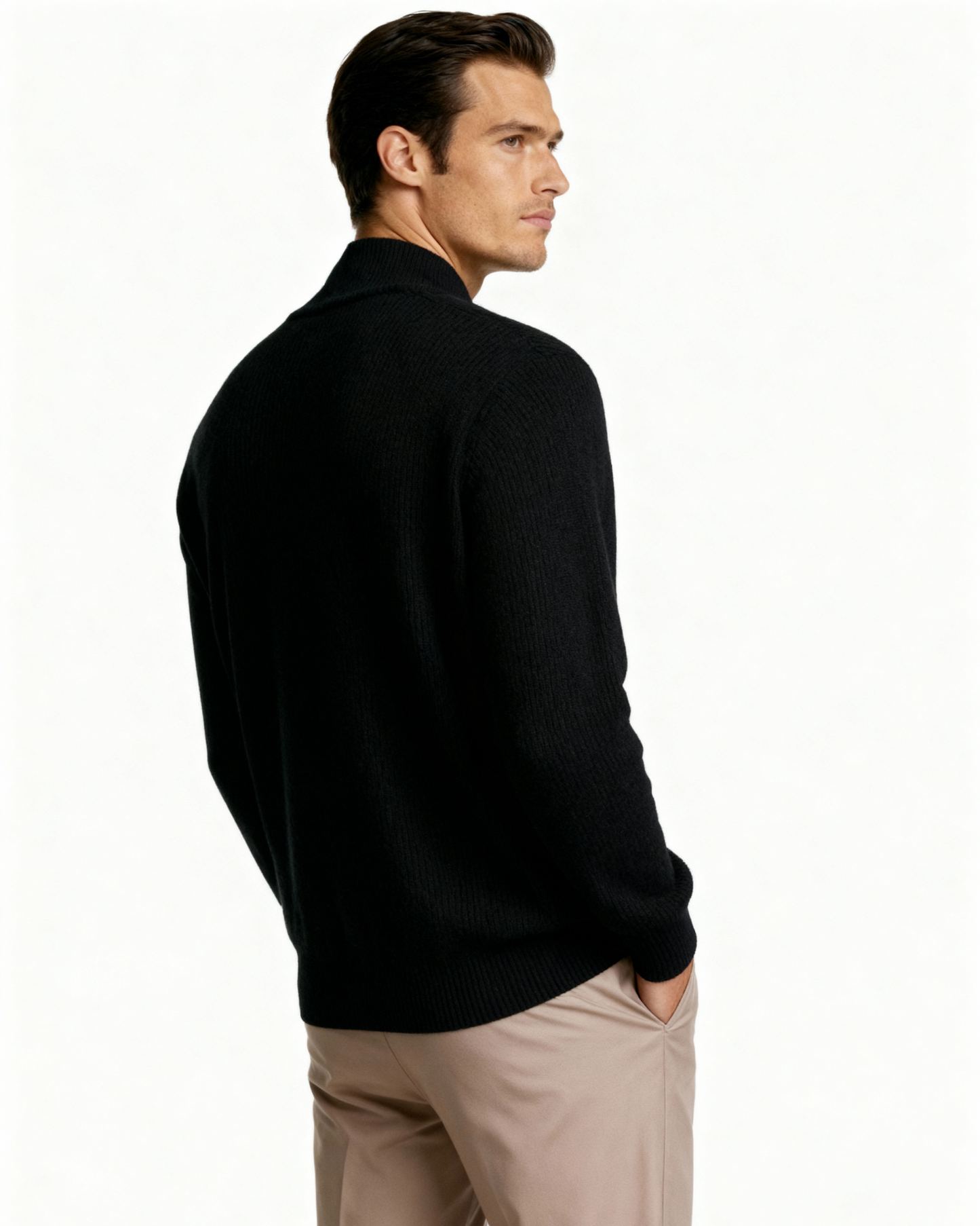 100% Cashmere Zip Cardigan