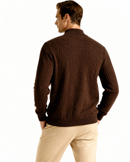 100% Cashmere Half-Zip Sweater